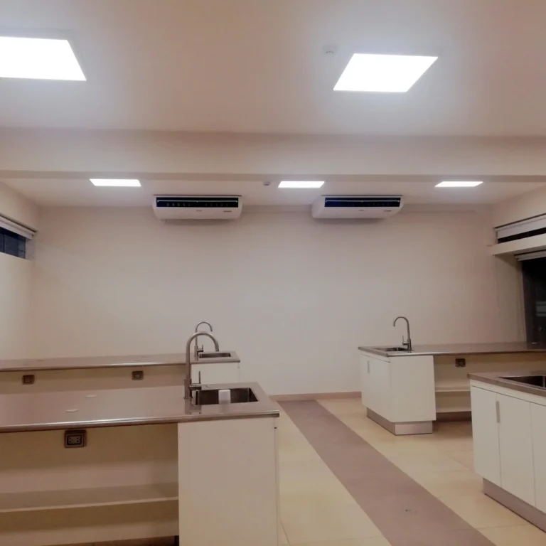 Remodelación de laboratorios de química y biología en colegio Abraham Lincoln.