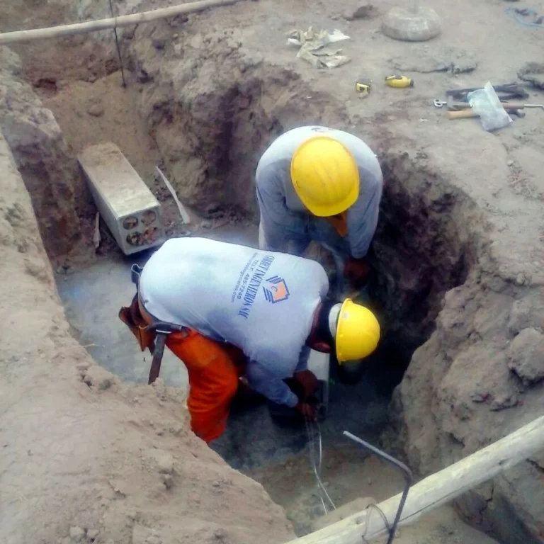 Construcción del Anillo de Buzones para el tendido de la red de Comunicaciones.